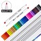 36-Color Fabric Markers Set - Permanent Markers for T-Shirts, Clothes, Sneakers, and Jeans with 11 Stencils and 1 Fabric Sheet, Ideal for Kids and Adults Painting and Writing